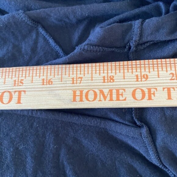 PrAna Cardigan Cascade Waterfall Open Front Sweater Organic Cotton Black Sz M - Picture 8 of 9